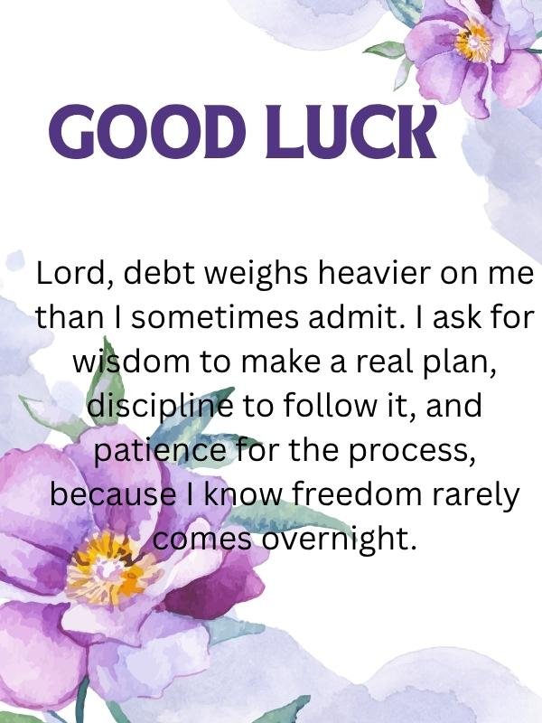 A Prayer for Financial Security and Freedom From Debt 